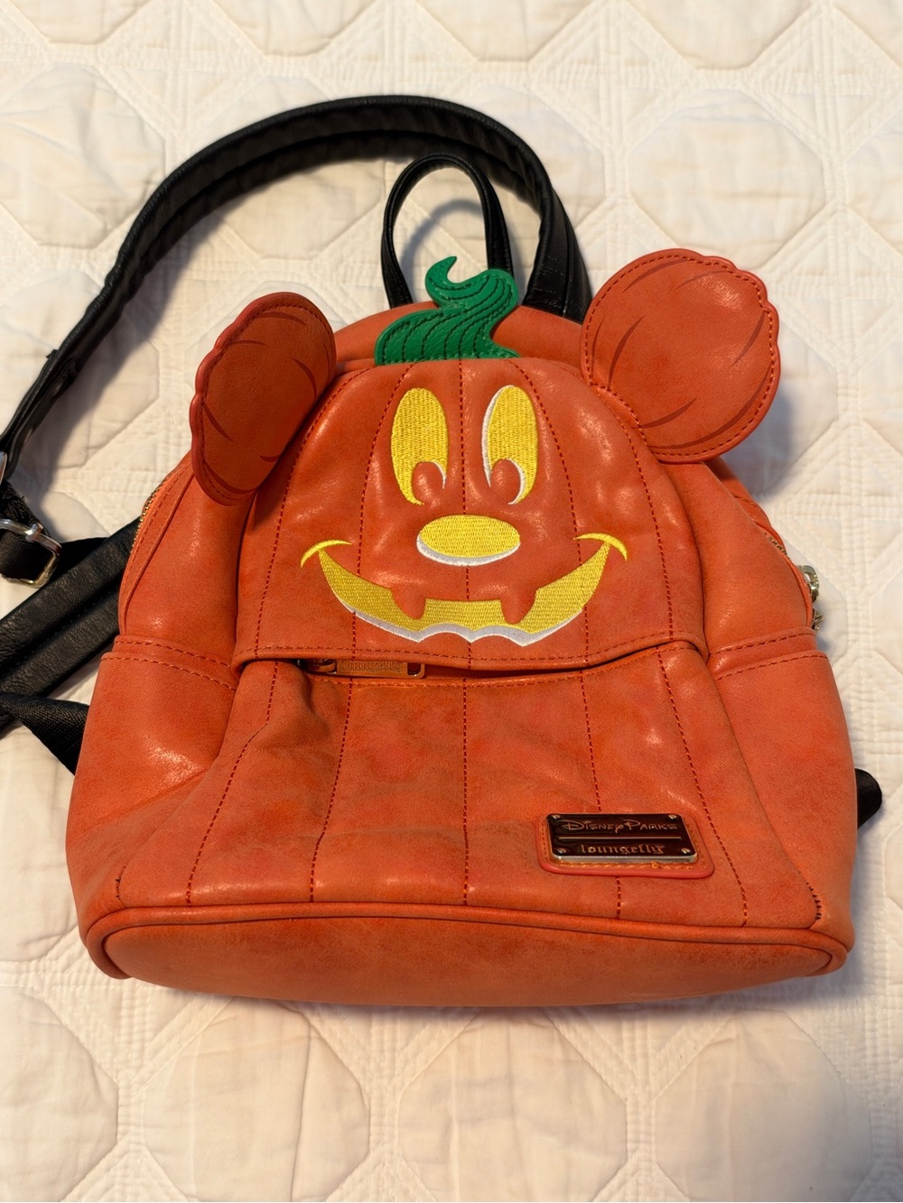 Loungefly Disney Parks Mickey Mouse Halloween Pumpkin Mini Backpack